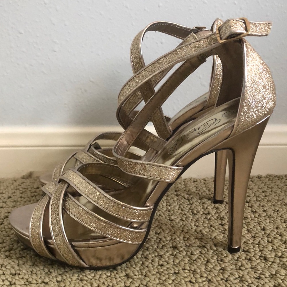 Camille La Vie Gold Formal Heels
